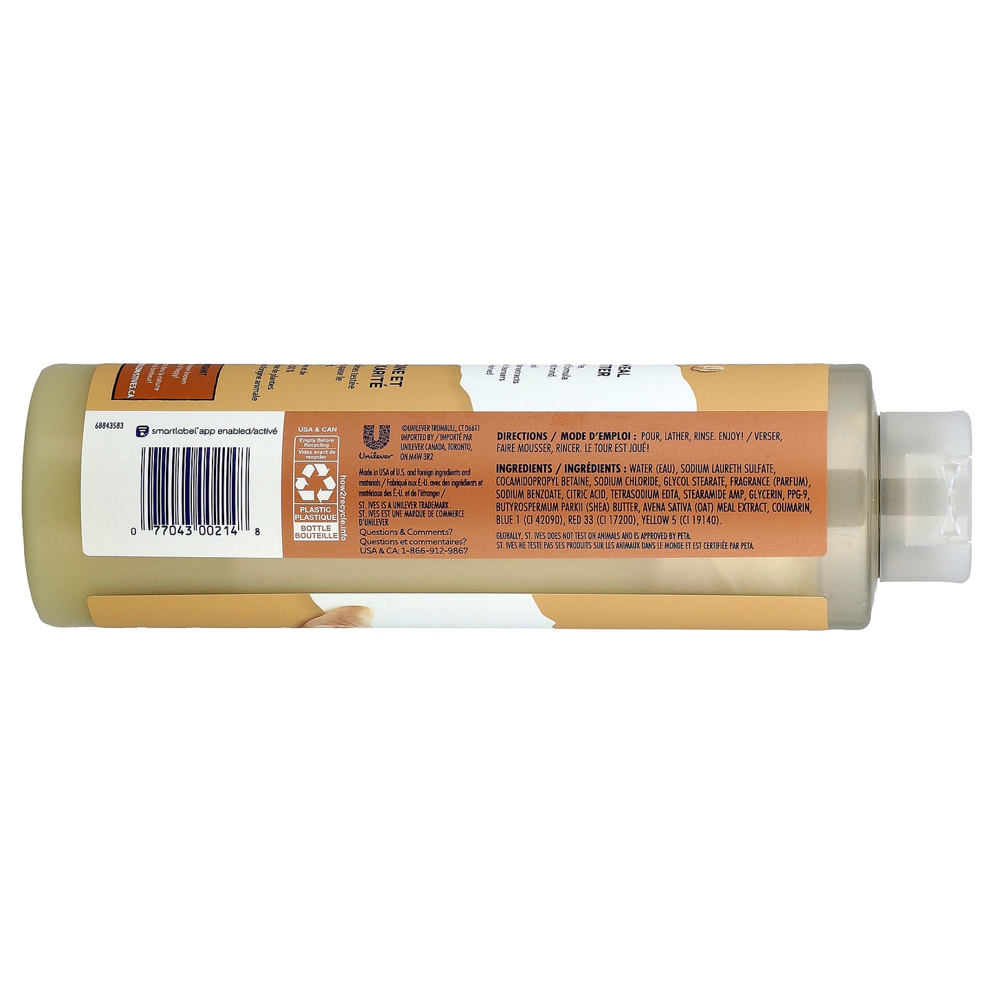 St. Ives, Soothing Body Wash, Oatmeal & Shea Butter, 22 fl oz (650 ml)