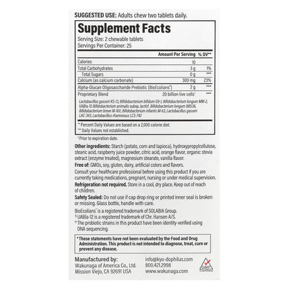 Kyolic, Kyo-Dophilus® Pro+ Synbiotic, Berry Smoothie, 50 Chewable Tablets