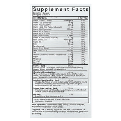 Nature's Answer, Men's 100, Multivitamin, 60 Vegetarian Capsules