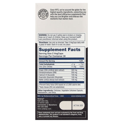 Solaray, Men's DIM Complex, 60 VegCaps