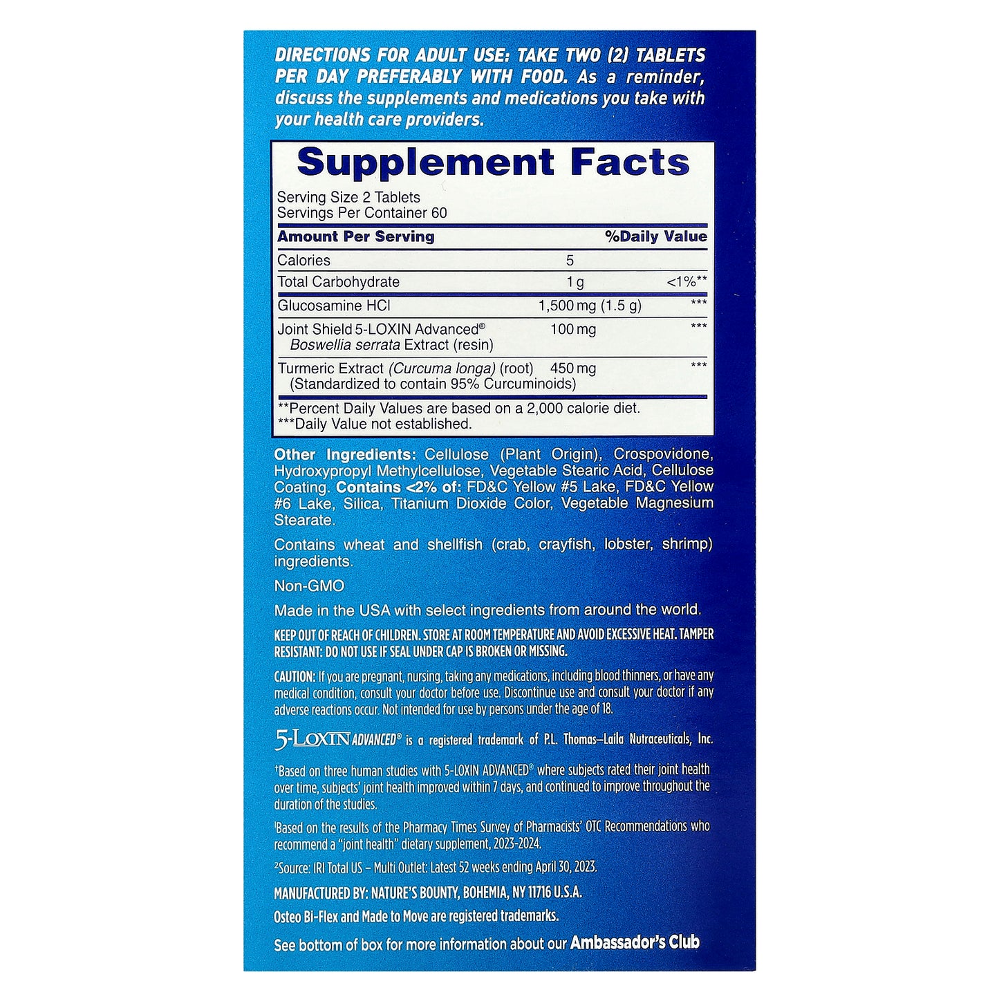 Osteo Bi-Flex, Joint Health + Turmeric, Triple Strength, 120 Coated Tablets