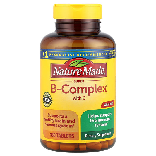 Nature Made, Super-B Complex with Vitamin C, 360 Tablets