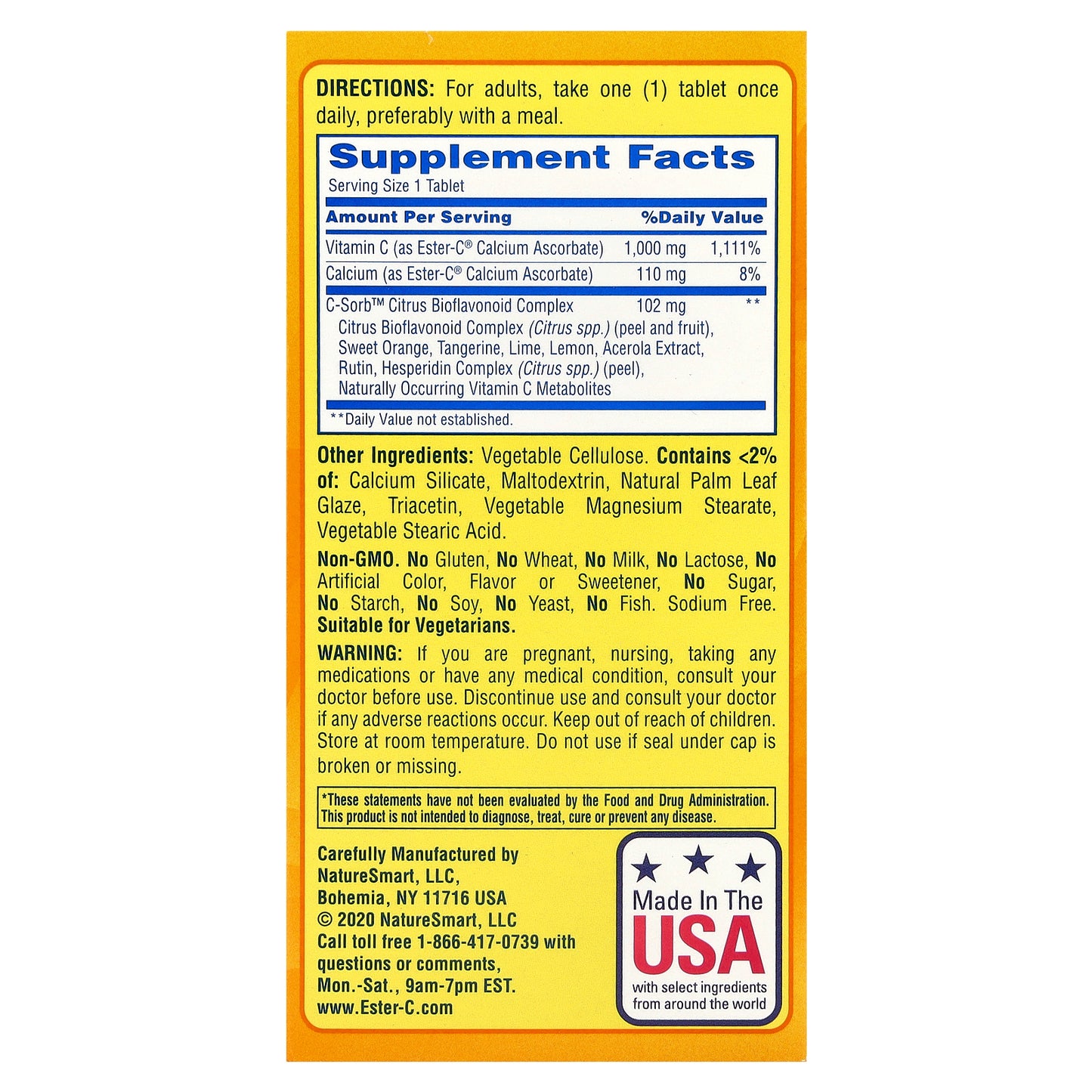 EsterC, 24 Hour Immune Support, 1,000 mg, 60 Vegetarian Coated Tablets