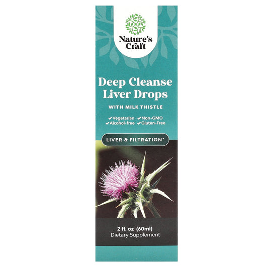 Nature's Craft, Deep Cleanse Liver Drops with Milk Thistle, 2 fl oz (60 ml)