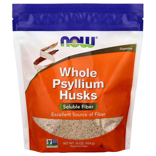 NOW Foods, Whole Psyllium Husks, 16 oz (454 g)