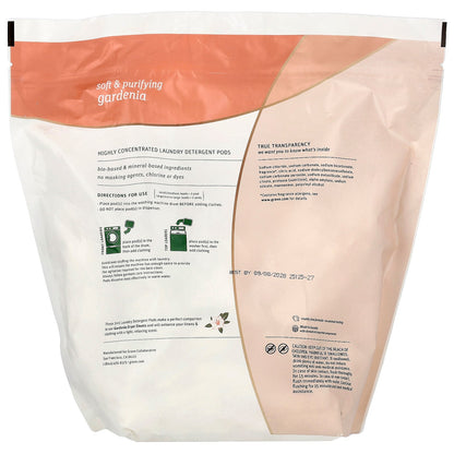Grab Green, 3 in 1 Laundry Powder Detergent Pods, Gardenia, 132 Loads, 74.4 oz (2.1 kg)