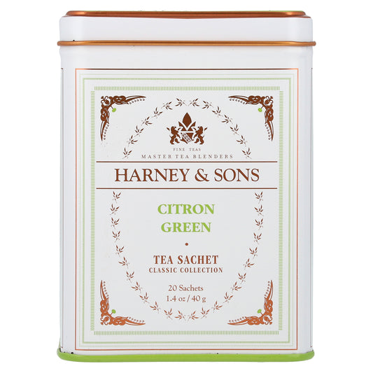Harney & Sons, Classic Collection, Citron Green, 20 Sachets, 1.4 oz (40 g)