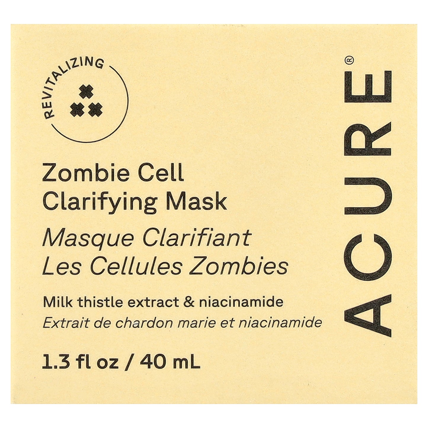 ACURE, Zombie Cell Clarifying Beauty Mask, 1.3 fl oz (40 ml)