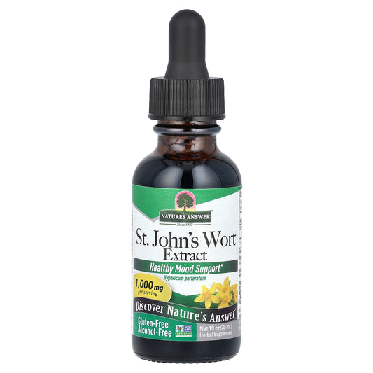 Nature's Answer, St. John's Wort Extract, Alcohol-Free, 1,000 mg, 1 fl oz (30 ml)