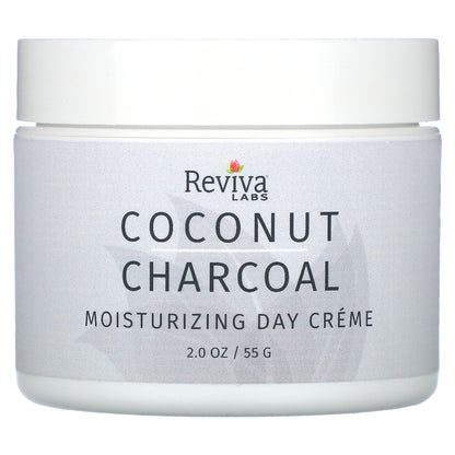 Reviva Labs, Coconut Charcoal Moisturizing Day Creme, 2 oz (55 g)