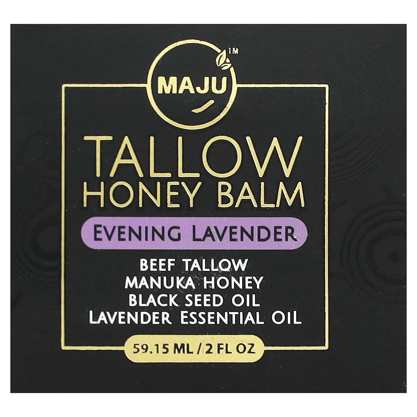 Maju Superfoods, Tallow Honey Balm, Evening Lavender, 2 fl oz (59.15 ml)