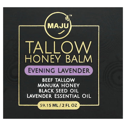 Maju Superfoods, Tallow Honey Balm, Evening Lavender, 2 fl oz (59.15 ml)