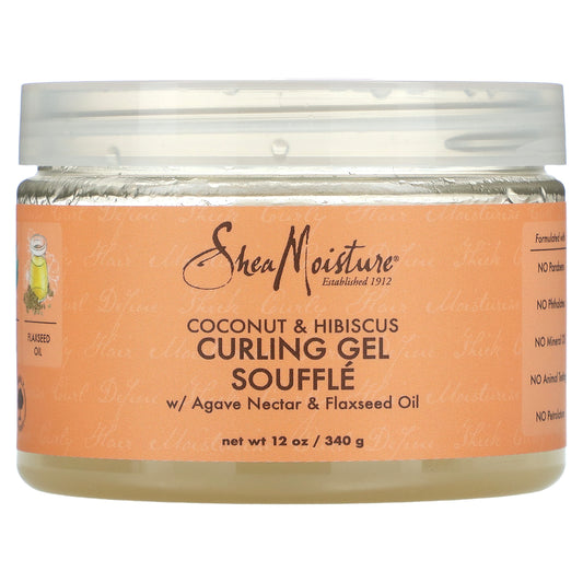 SheaMoisture, Curling Gel Souffle, Coconut & Hibiscus, 12 oz (340 g)