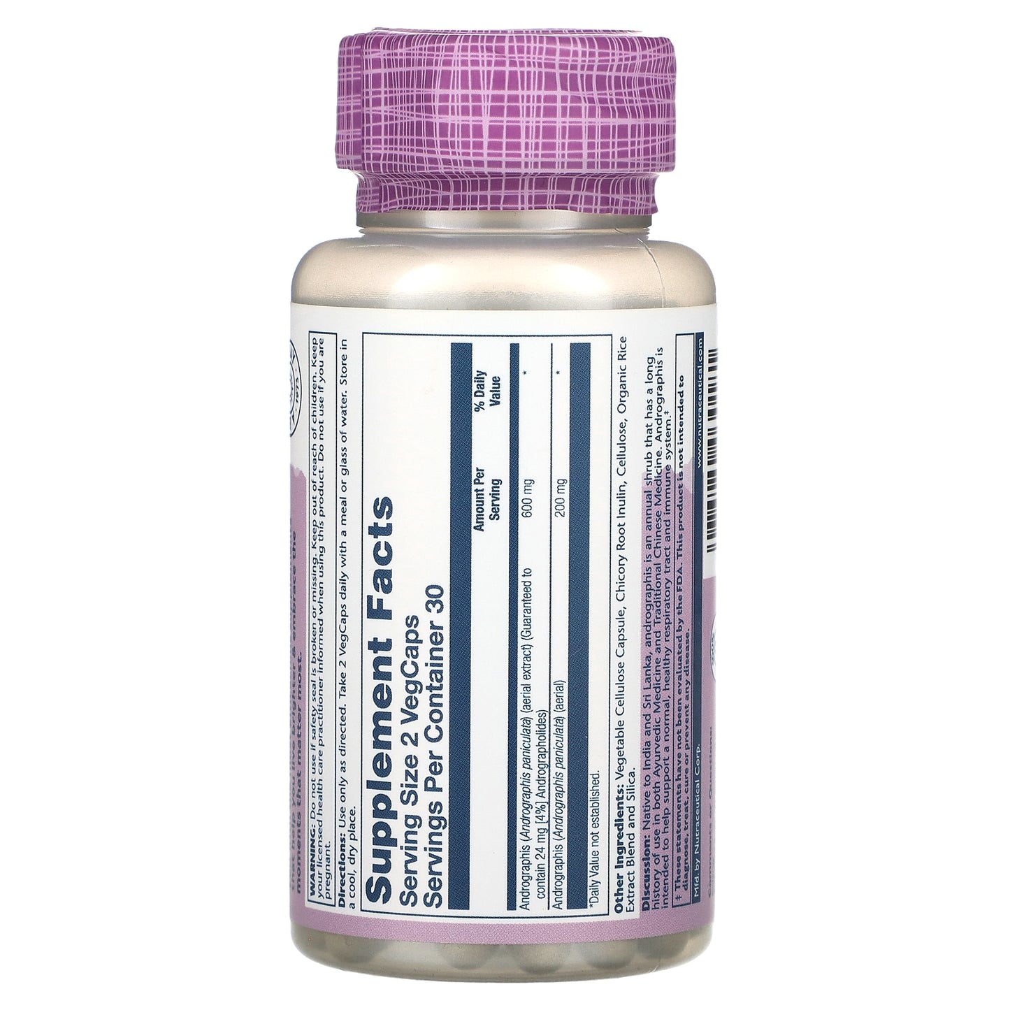 Solaray, Vital Extracts, Andrographis, 60 VegCaps