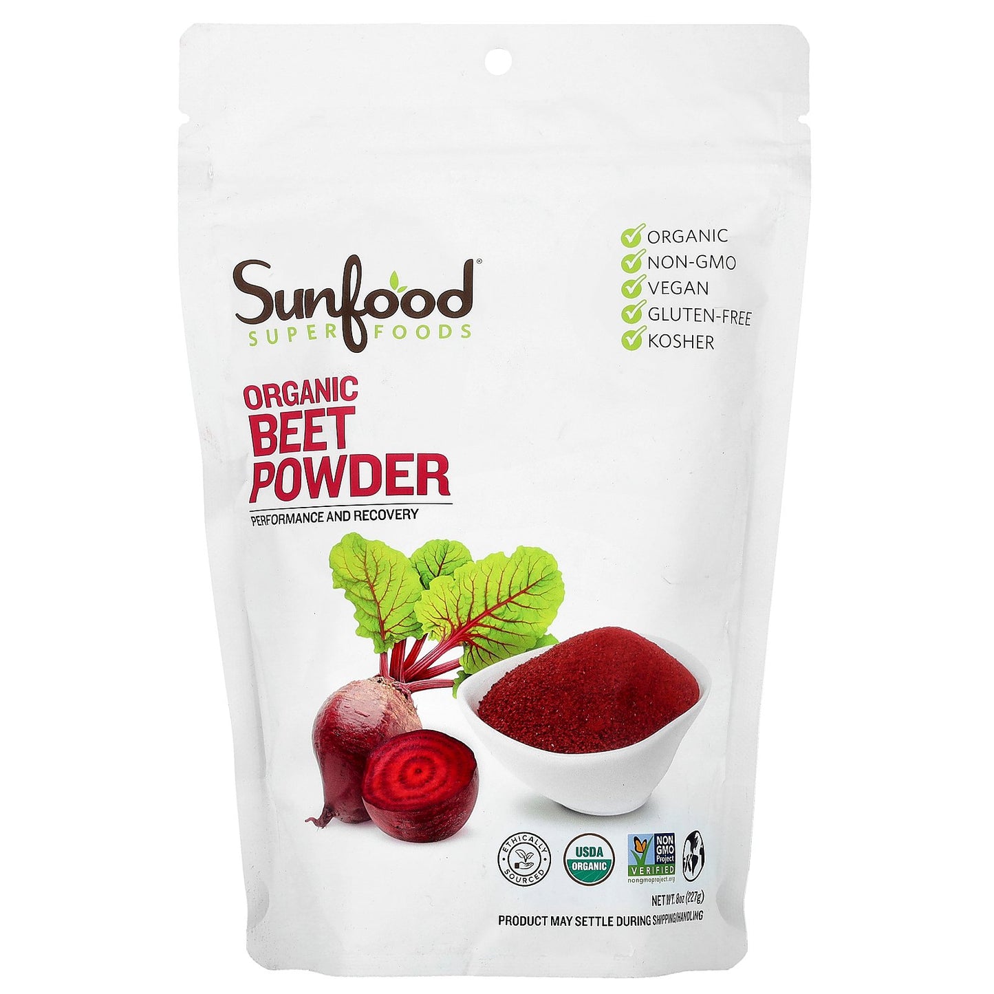 Sunfood, Organic Beet Powder, 8 oz (227 g)