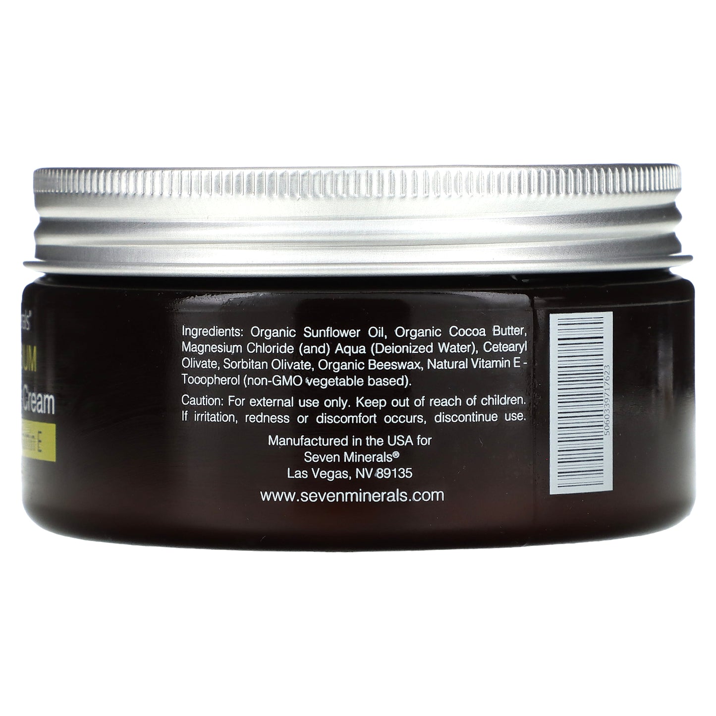 Seven Minerals, Magnesium Cocoa Butter Cream, With Natural Vitamin E, 8 oz, (237  mL)