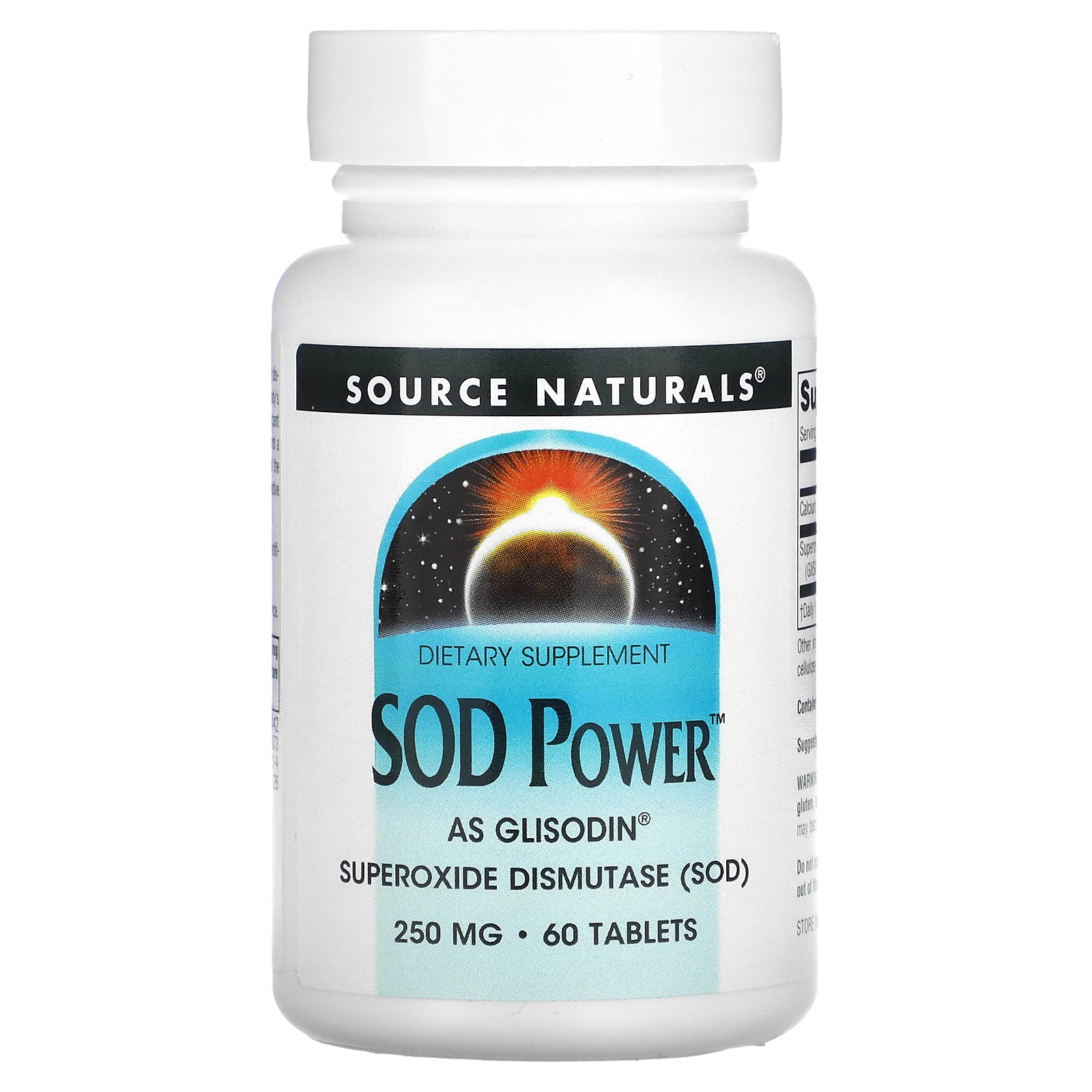 Source Naturals, SOD Power, 250 mg, 60 Tablets