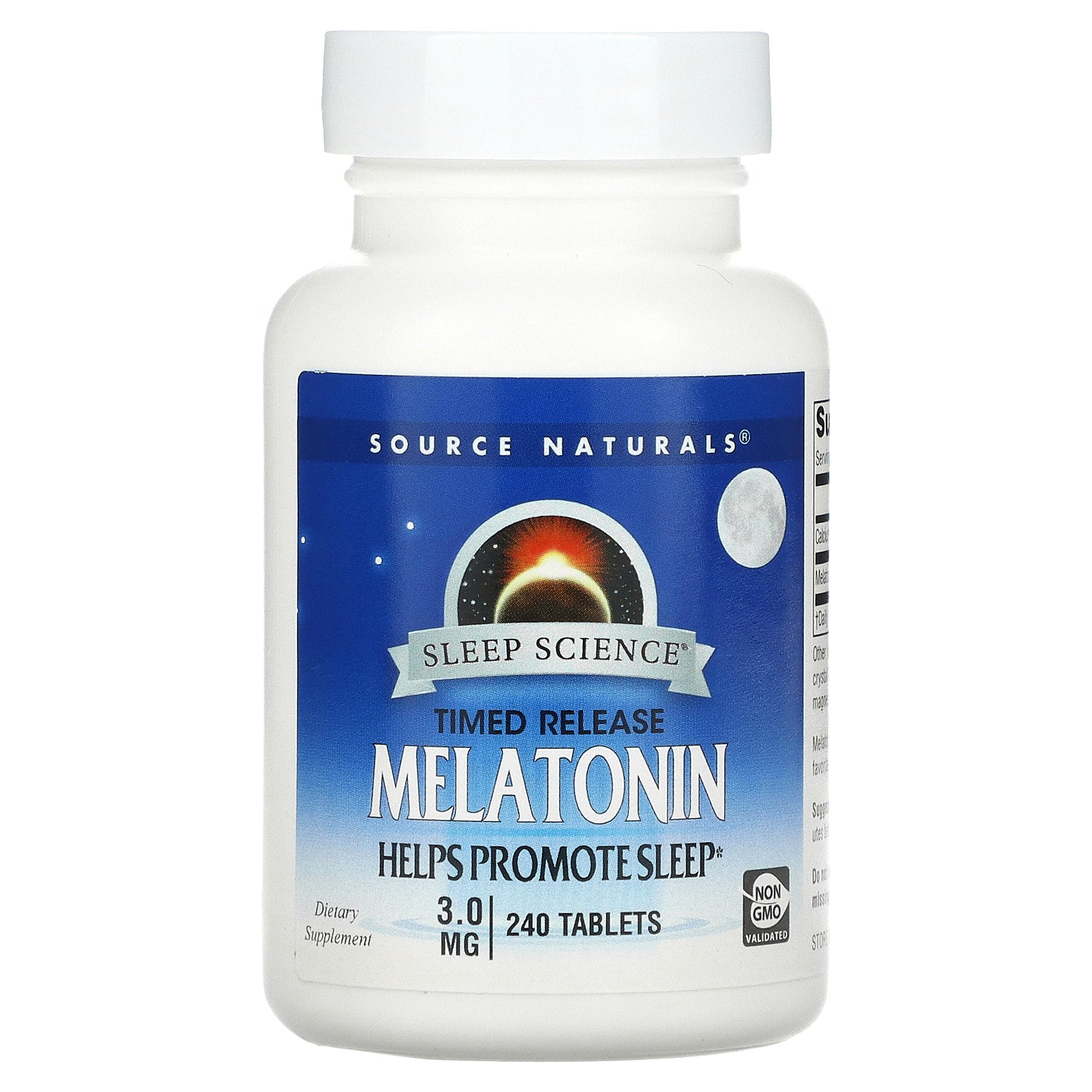 Source Naturals, Sleep Science, Melatonin, Timed Release, 3 mg, 240 Tablets