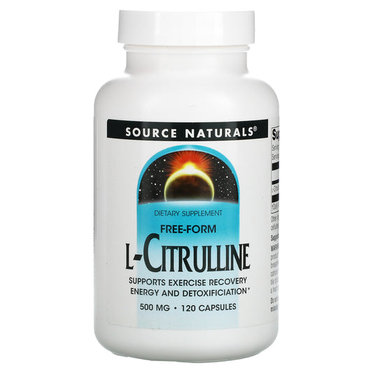 Source Naturals, L-Citrulline, 500 mg, 120 Capsules (125 mg per Capsule)