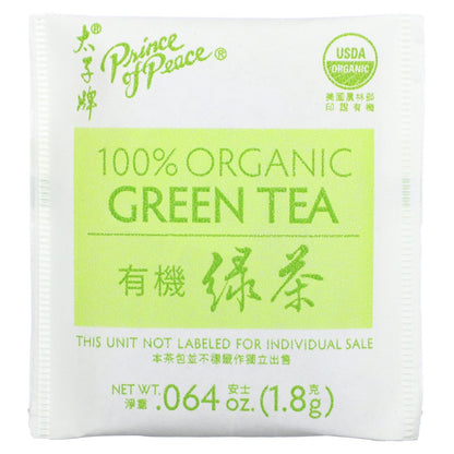 Prince of Peace, 100% Organic Green Tea, 100 Tea Bags, 6.35 oz (180 g)