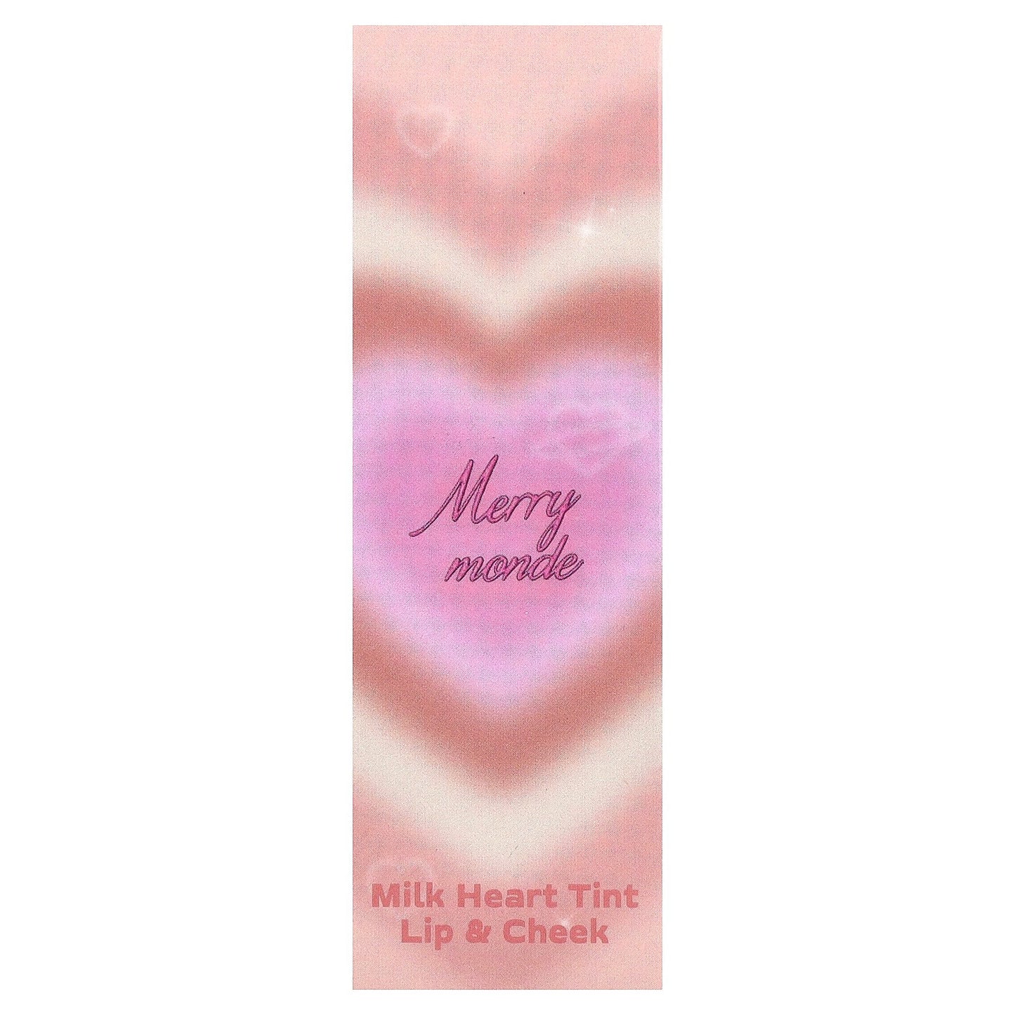 Merrymonde, Milk Heart Tint, Lip & Cheek, 06 Mango Milk, 5 g