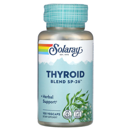 Solaray, Thyroid Blend SP-26, 100 VegCaps