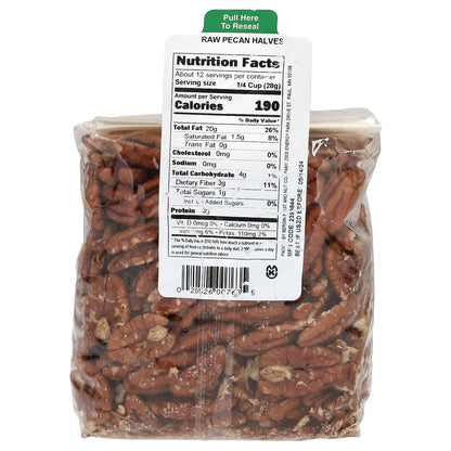 Bergin Fruit and Nut Company, Raw Pecan Halves, 12 oz (340 g)