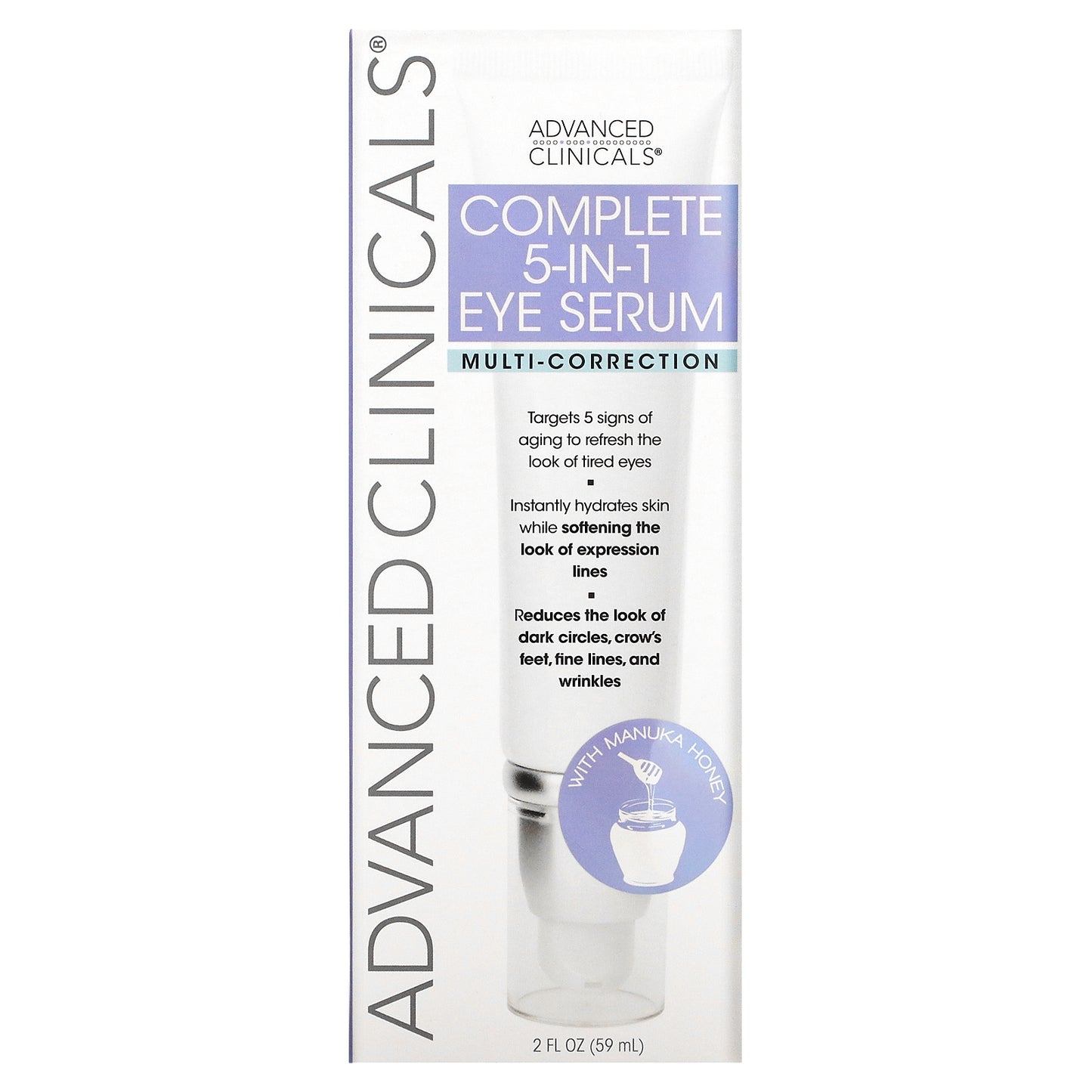 Advanced Clinicals, Complete 5-in-1 Eye Serum, Multi-Correction, 2 fl oz (59 ml)