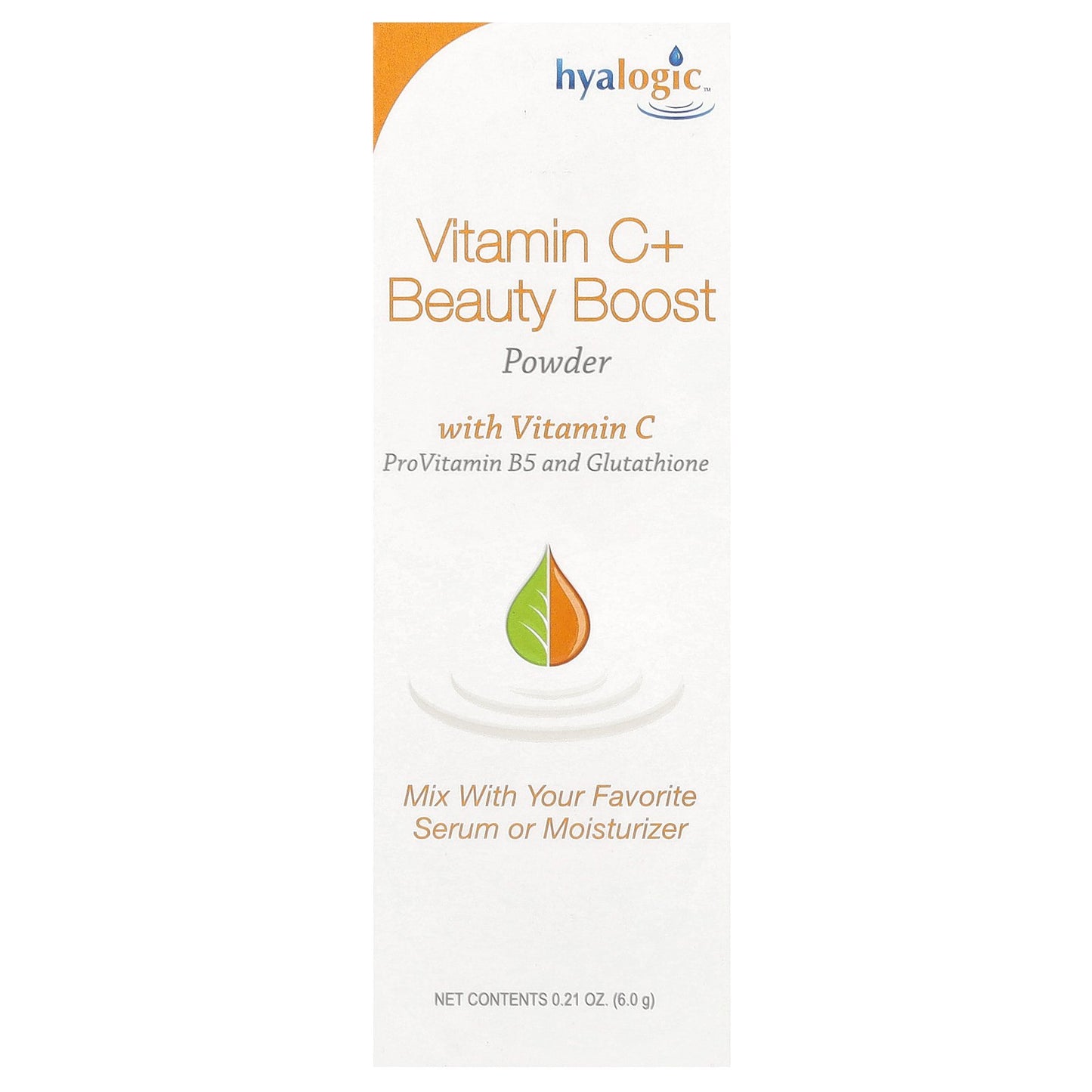 Hyalogic, Vitamin C + Beauty Boost Powder, Fragrance Free, 0.21 oz (6 g)