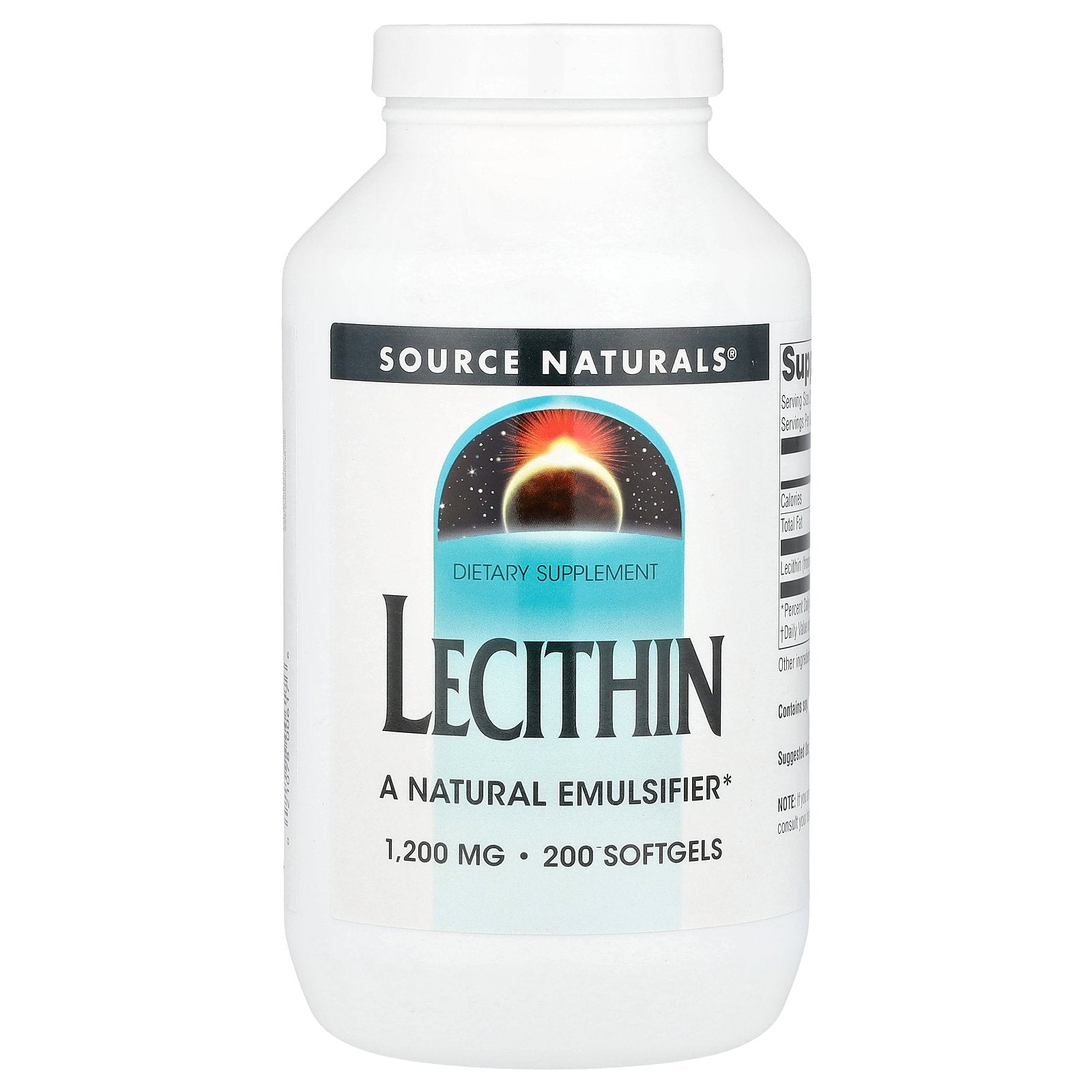 Source Naturals, Lecithin, 1,200 mg, 200 Softgels