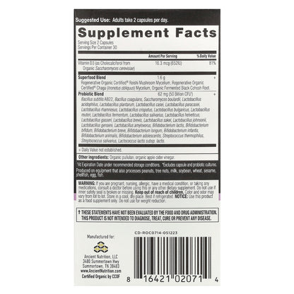 Ancient Nutrition, Menopause Support Probiotics, 50 Billion CFU, 60 Capsules