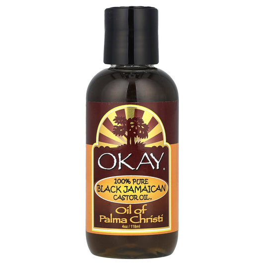 Okay Pure Naturals, 100% Pure Black Jamaican Castor Oil®, 4 oz (118 ml)