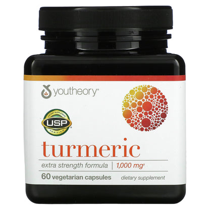 Youtheory, Turmeric, Extra Strength Formula, 60 Vegetarian Capsules