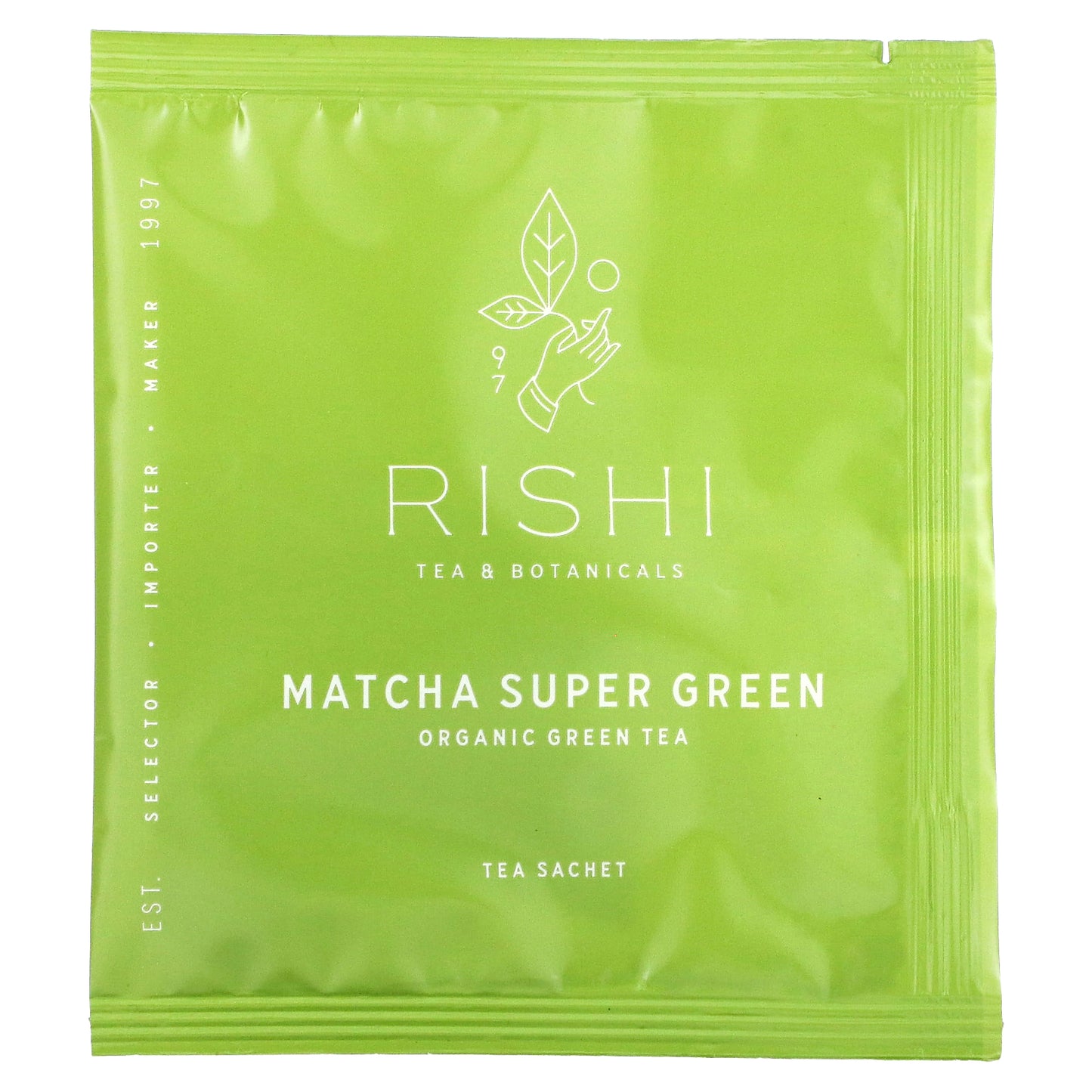 Rishi Tea, Organic Green Tea, Matcha Super Green, 15 Sachets, 1.32 oz (37.5 g)