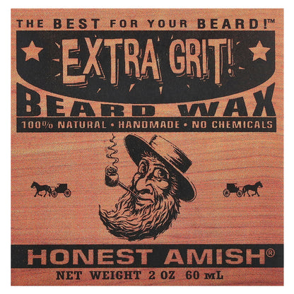 Honest Amish, Extra Grit! Beard Wax, 2 oz (60 ml)