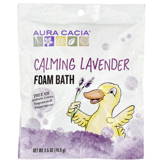 Aura Cacia, Foam Bath, Calming Lavender, 2.5 oz (70.9 g)
