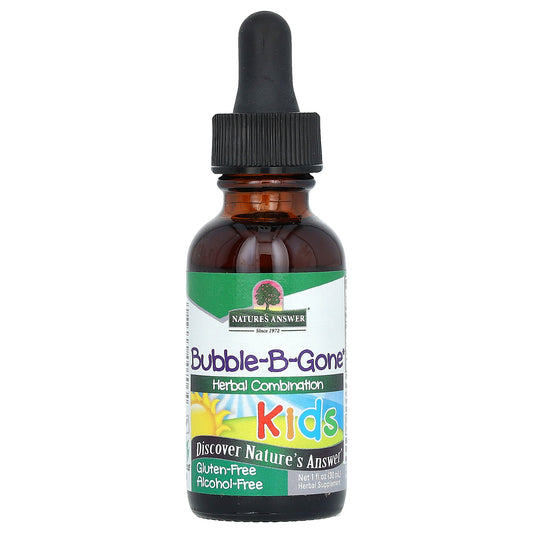 Nature's Answer, Bubble-B-Gone, Kids, Alcohol-Free, 1 fl oz (30 ml)