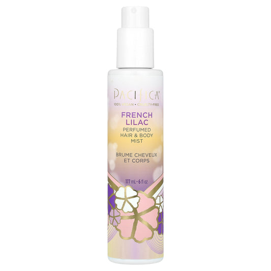 Pacifica, Perfumed Hair & Body Mist, French Lilac, 6 fl oz (177 ml)