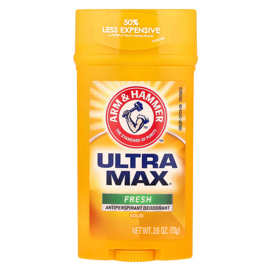 Arm & Hammer, UltraMax™, Solid Antiperspirant Deodorant, Fresh, 2.6 oz (73 g)