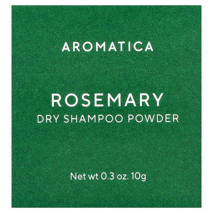 Aromatica, Dry Shampoo Powder, Rosemary, 0.3 oz (10 g)