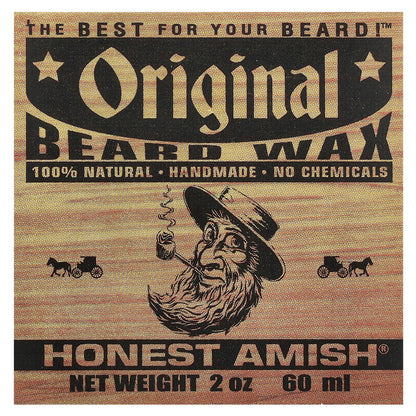 Honest Amish, Original Beard Wax, 2 oz (60 ml)