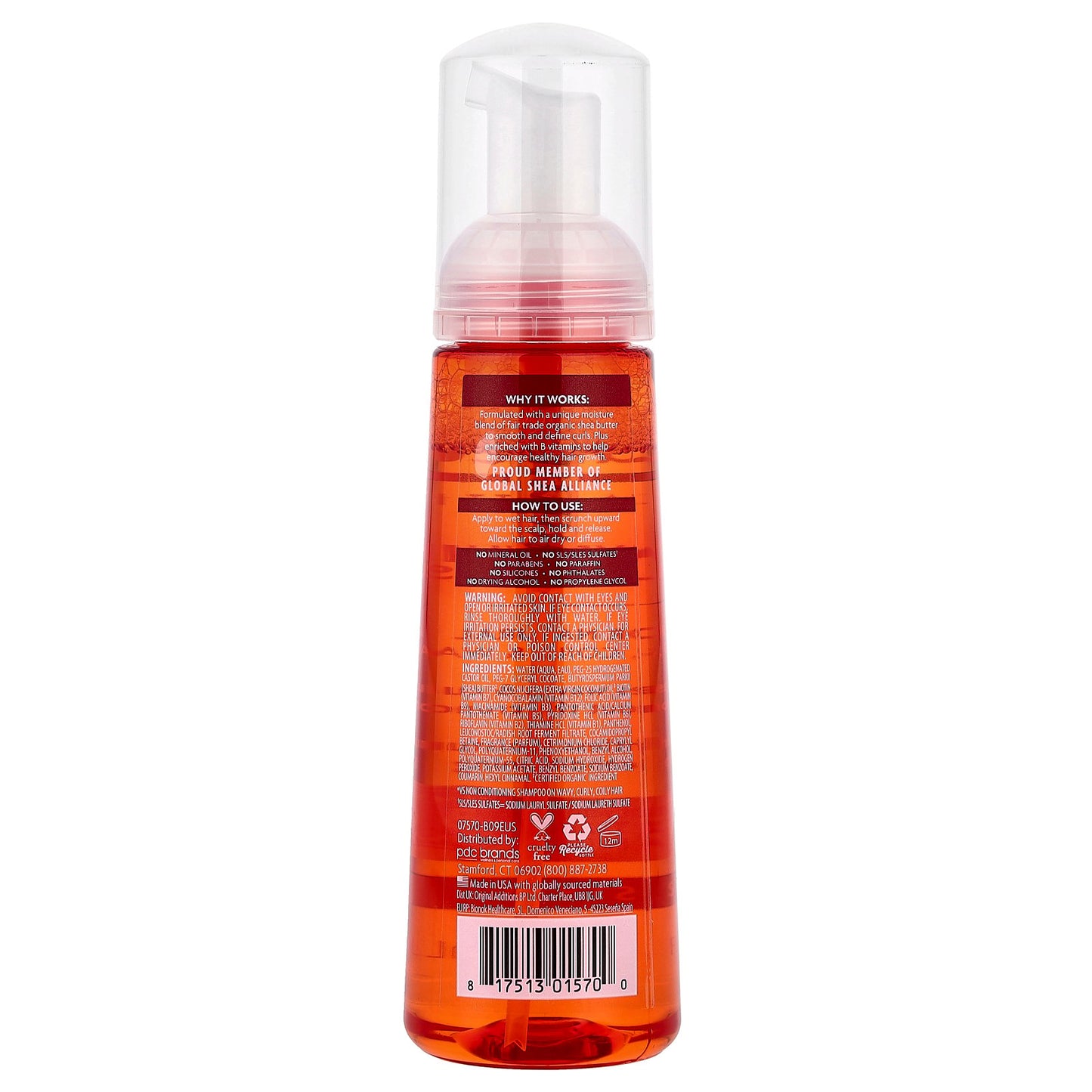 Cantu, Shea Butter, Wave Whip Curling Mousse, 8.4 fl oz (248 ml)