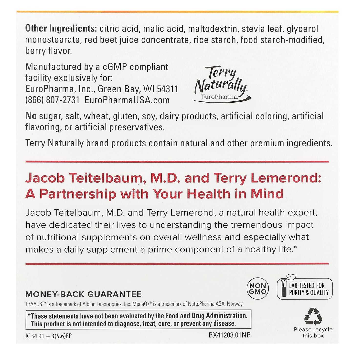 Terry Naturally, Fatigued to Fantastic!™ Energy Revitalization Drink Mix, 7.6 oz (216 g)