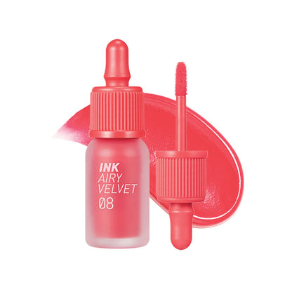 Peripera, Ink Airy Velvet Lip Tint, 08 Pretty Orange Pink, 0.14 oz (4 g)