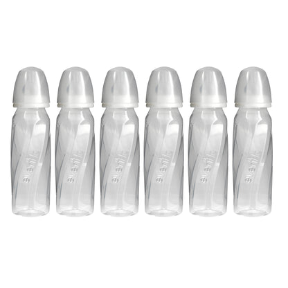 Evenflo Feeding, Vented+ Twist PP Clear Bottles, Standard, 0+ Months, Slow Flow, 6 Bottles, 8 oz (240 ml) Each