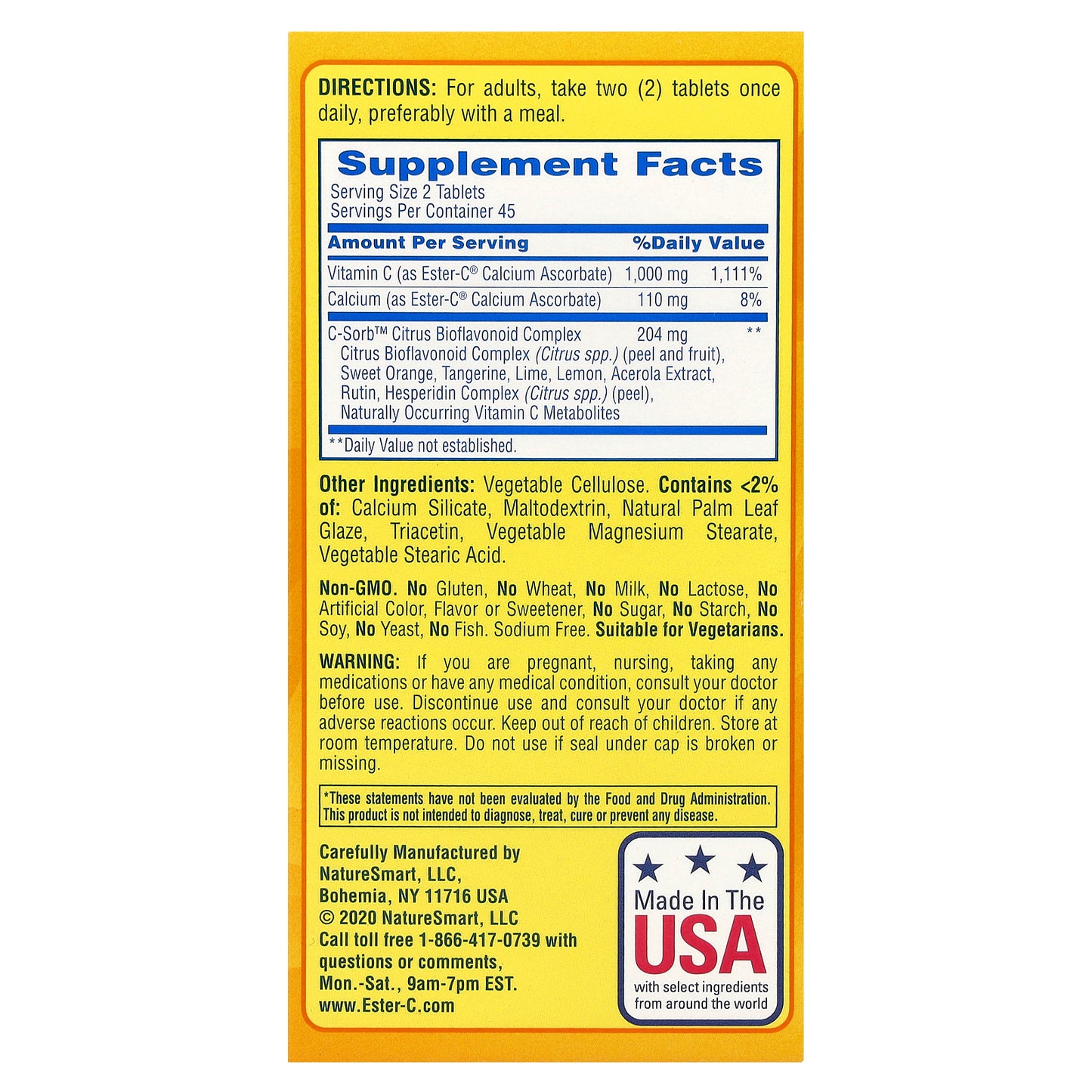 EsterC, 24 Hour Immune Support, 90 Vegetarian Coated Tablets