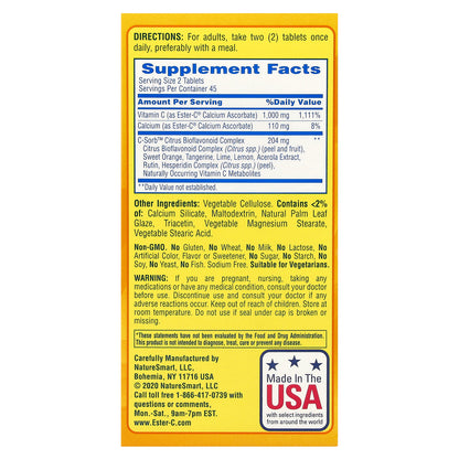 EsterC, 24 Hour Immune Support, 90 Vegetarian Coated Tablets