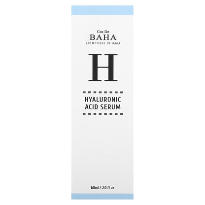 Cos De BAHA, H, Hyaluronic Acid Serum, 2 fl oz (60 ml)