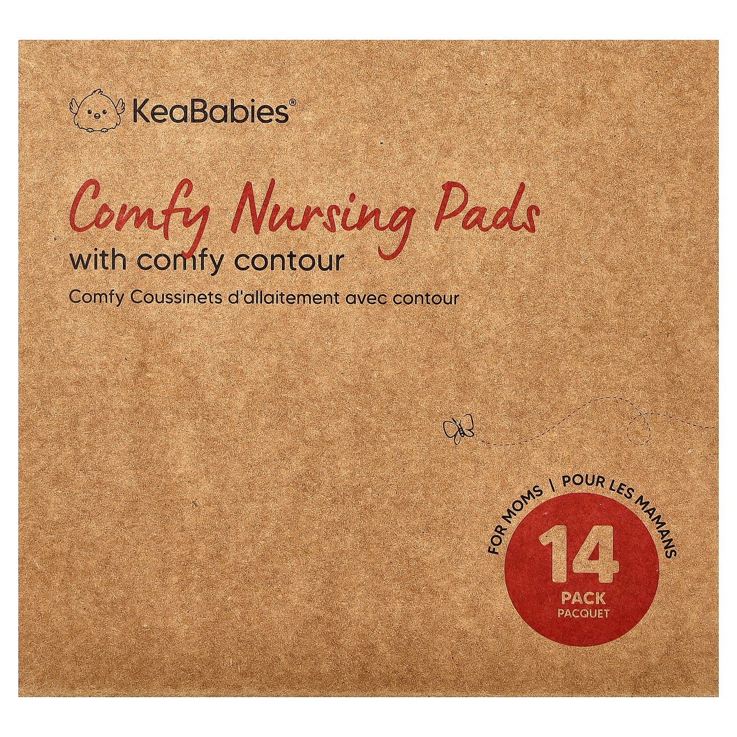 KeaBabies, Comfy Nursing Pads, Large, Neutrals, 14 Pack