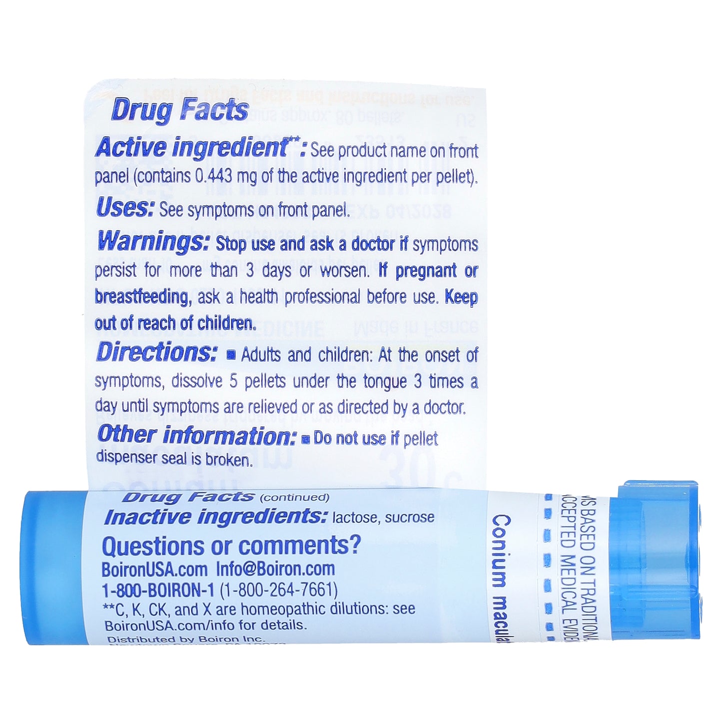 Boiron, Conium Maculatum, 30C, Dizzy Relief, Approx 80 Pellets